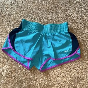 NIKE SHORTS size xs blue purple and black